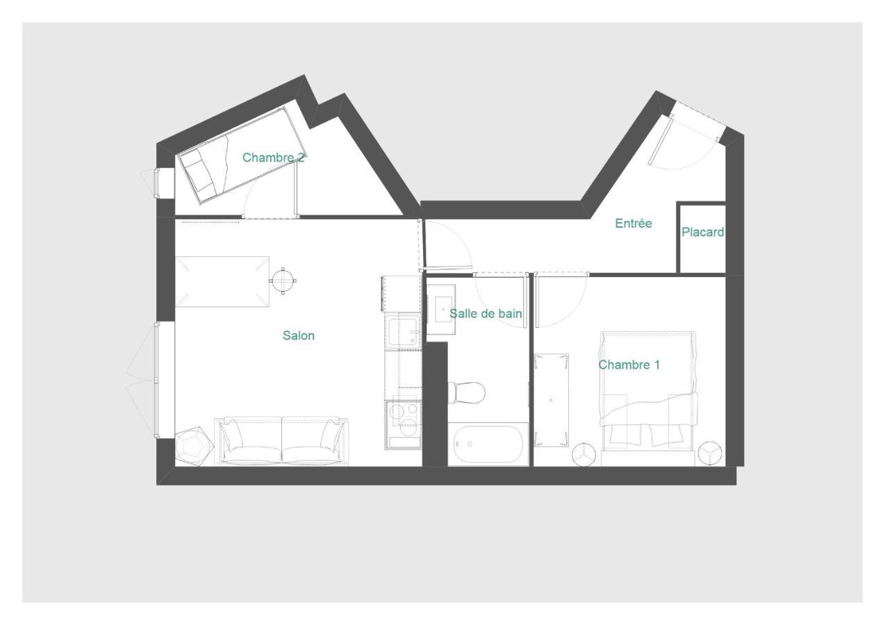 Appt T2 & Cabine - Superbe Vue - Wifi Les Angles  Ngoại thất bức ảnh